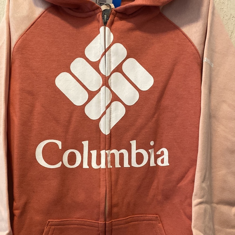 Columbia Big Girls Colorblocked UPF 50+ Hoodie, size medium - Picture 2 of 9